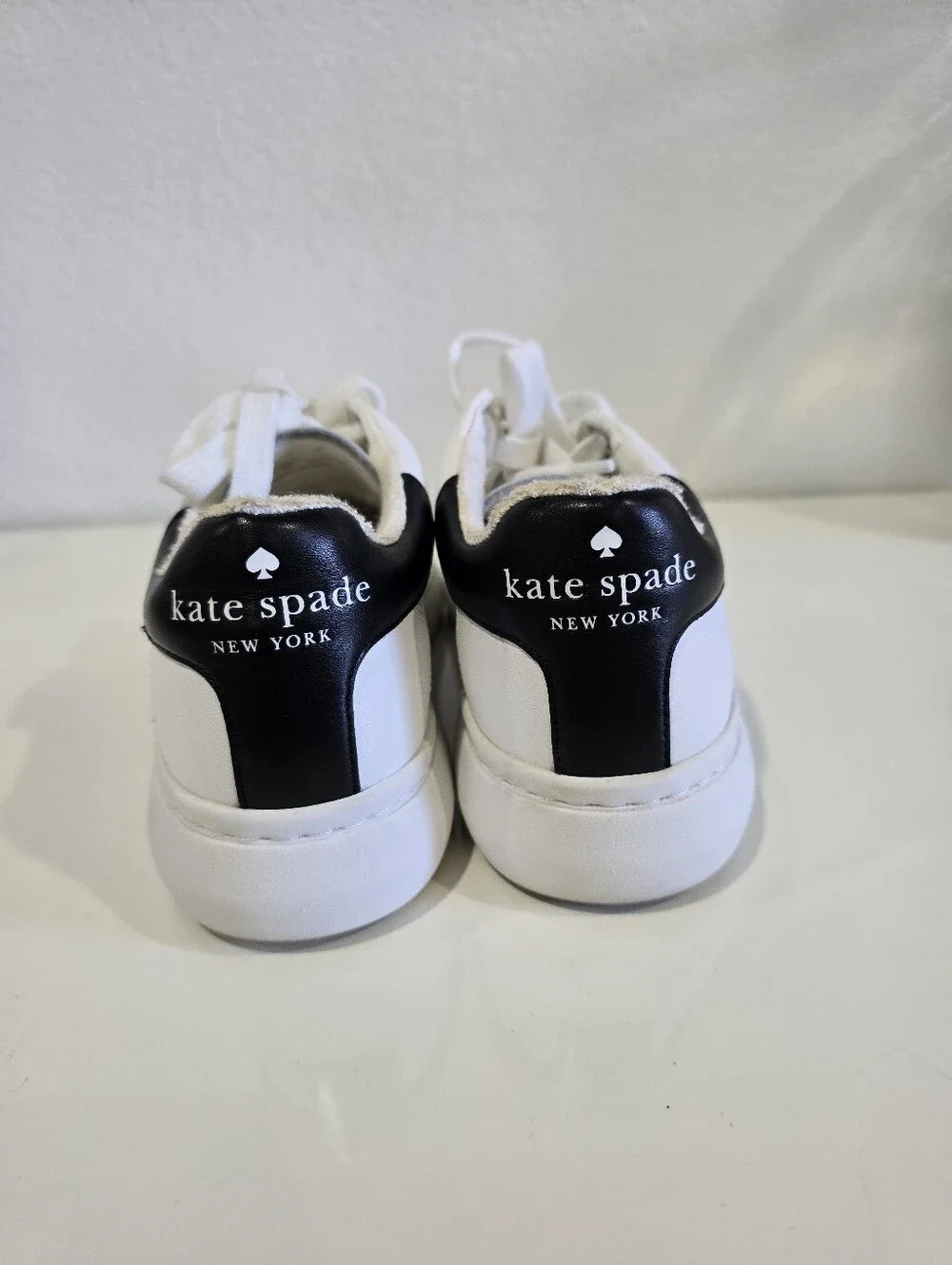 kate spade White Sneakers with Black Side Star